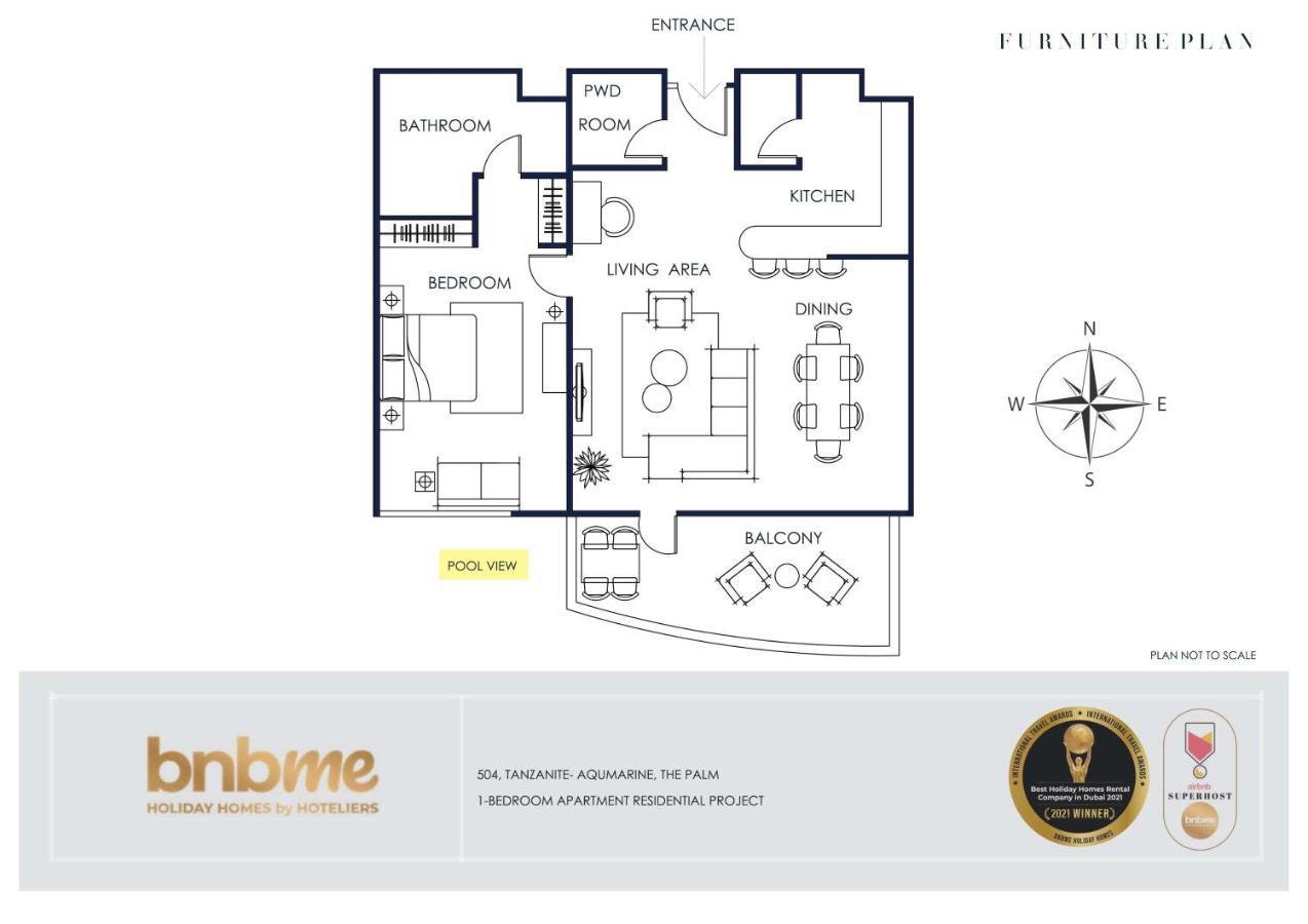 Bnbmehomes - Tiara Tanzanite Апартаменти Дубай